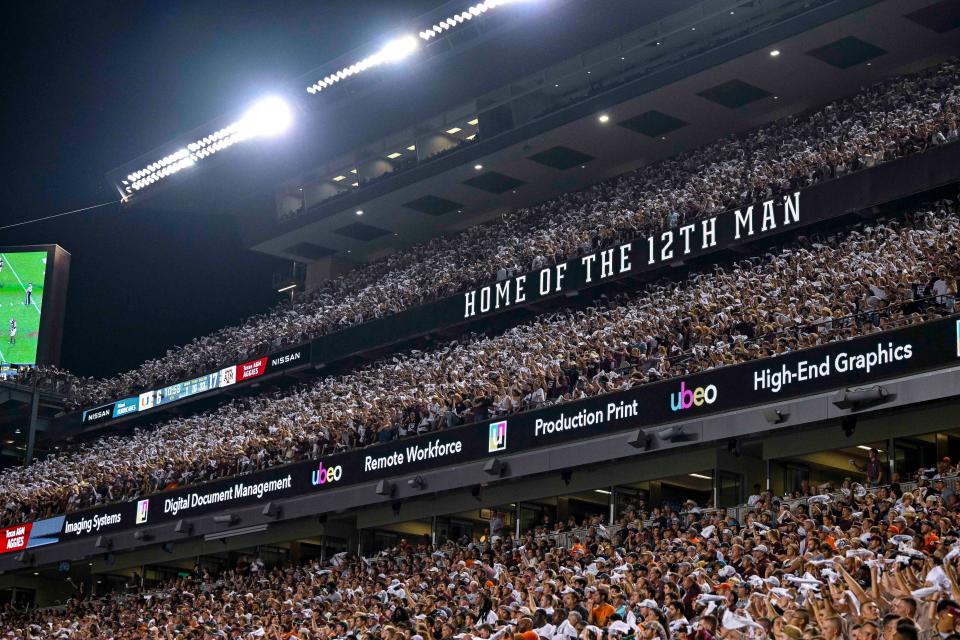 A view of the fans at Kyle Field - Jerome Miron-USA TODAY Sports