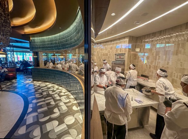 Chefs prepare dumplings and bao at Din Tai Fung at Downtown Disney in Anaheim, CA, on Monday, July 1, 2024. (Photo by Jeff Gritchen, Orange County Register/SCNG)