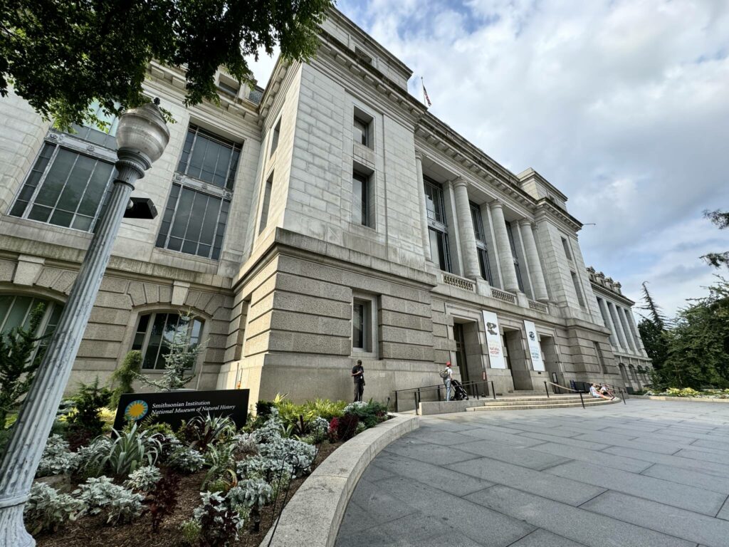 Visitors enter the Smithsonian Institutions National Museum of Natural History in Washington, D.C., in July 2024. (Photo by Jeff Rasic)