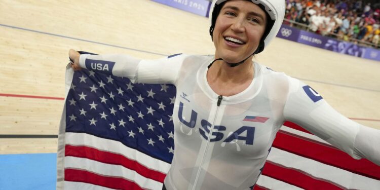 Alaska’s Kristen Faulkner wins 2nd cycling gold medal, this time on USA’s pursuit team