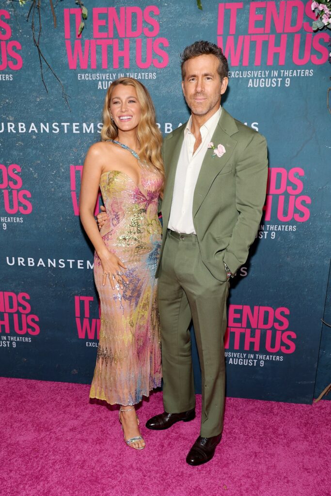 Blake Lively, Ryan Reynolds step out for 'It Ends With Us' premiere