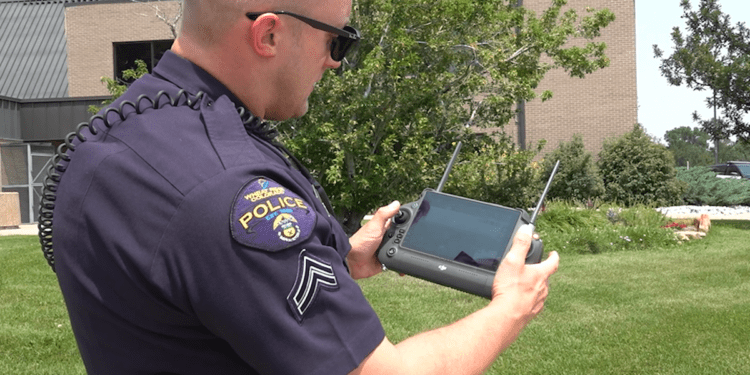 New drone technology helps police patrol.