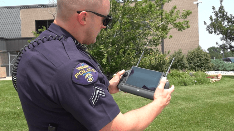 New drone technology helps police patrol.