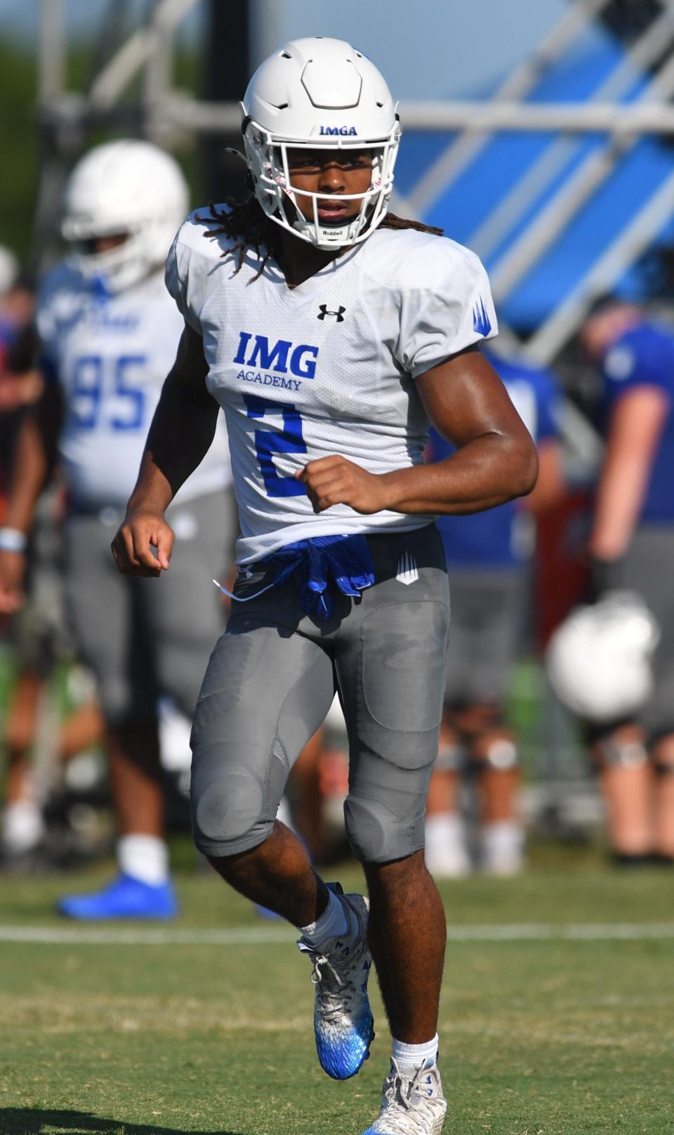 Defensive back Zech Fort (#2) during practice on Friday, Aug. 2, 2024 on IMG Academy Football Media Day in Bradenton, Florida.