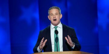 Former Illinois GOP congressman rallies for Harris at DNC