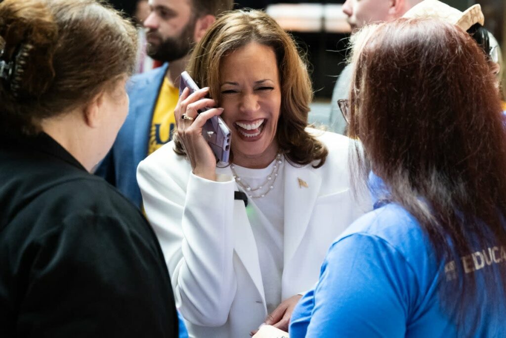 Kamala Harris’s campaign will air an anti-Trump ad only in the Palm Beach area of Florida where Trump resides (AFP via Getty Images)