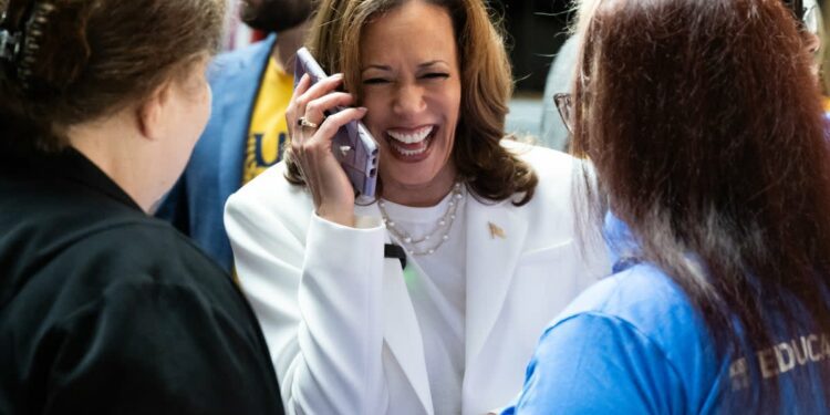 Kamala Harris’s campaign will air an anti-Trump ad only in the Palm Beach area of Florida where Trump resides (AFP via Getty Images)