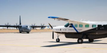 Joby demonstrated autonomous airborne logistics operations during the U.S. Air Force’s ‘Agile Flag 24-3’ exercise using a Cessna 208B Grand Caravan equipped with a suite of technologies developed by Xwing’s autonomy team, acquired by Joby in June of this year. Joby Aviation Photo