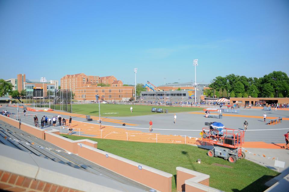 May 12, 2018; Knoxville, TN, USA; SEC Outdoor Championships at Tom Black Track at Laporte Stadium. Mandatory Credit: Randy Sartin-USA TODAY Sports