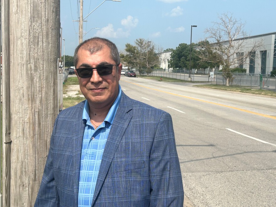 A day photo of streetlight program manager Mahmoud Hadjian 