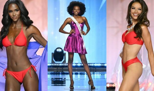 Miss USA 2024 Top 20 Contestants Model Patriotic Swimsuits and Shine in Metallic Sherri Hill Cocktail Dresses: See the Looks