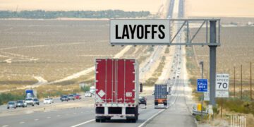 Freight-related companies in California, Georgia, Illinois, New York and Texas are conducting layoffs. (Photo: Jim Allen/FreightWaves)