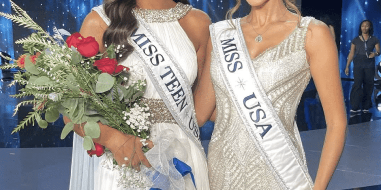 'Mutya' Savannah Gankiewicz passes Miss USA crown to Michigan soldier