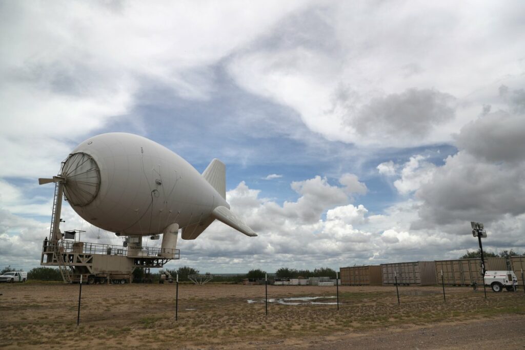 Blimp used by CBP at the border