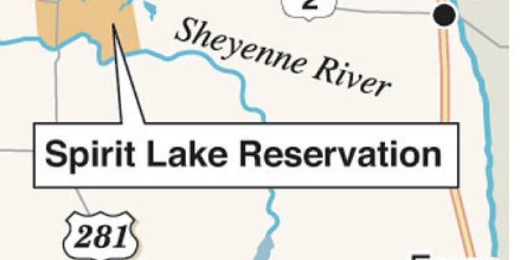 Map: Spirit Lake Reservaton