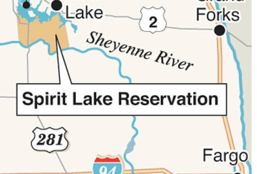 Map: Spirit Lake Reservaton