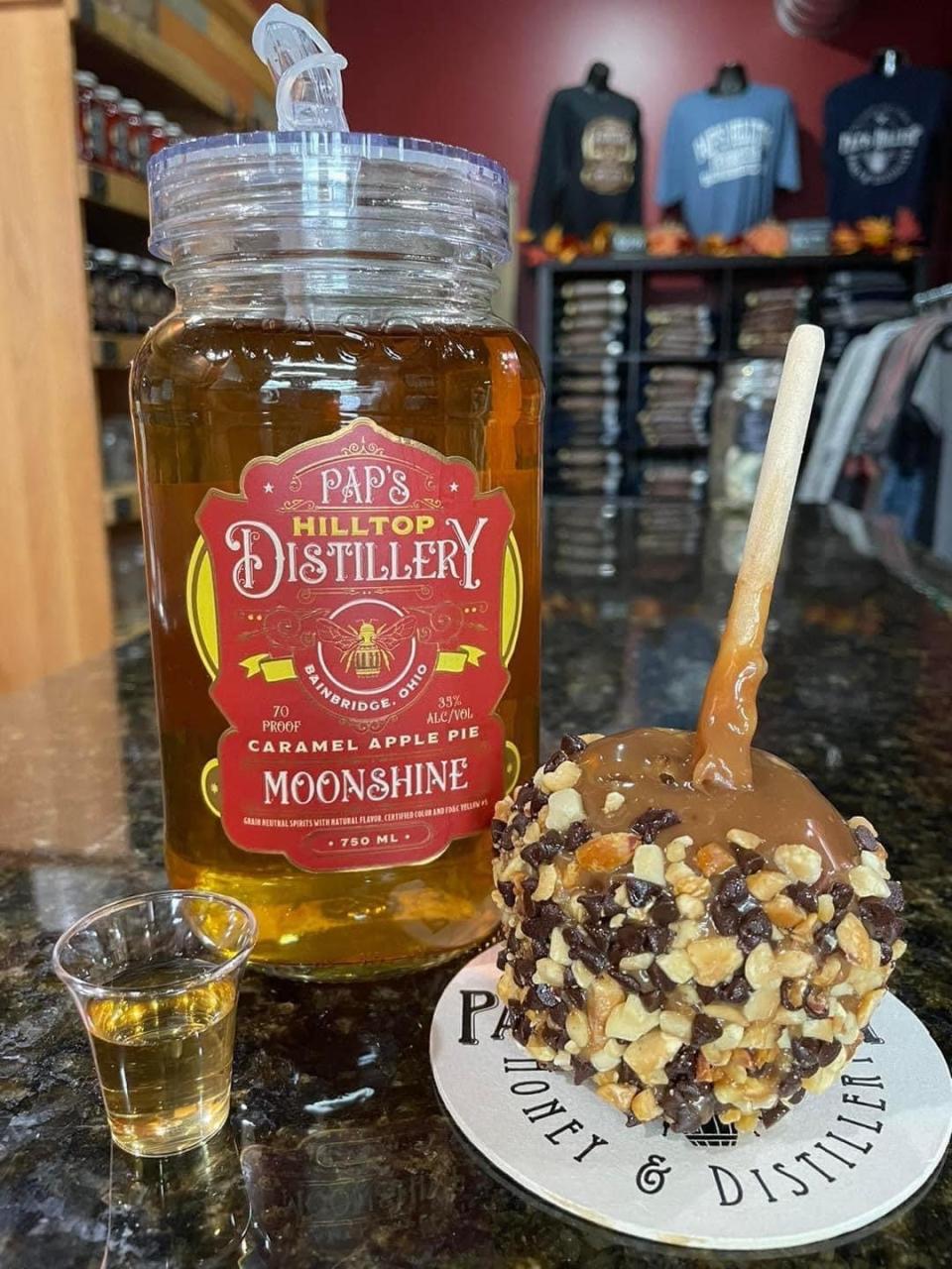 In the USA Spirits Ratings competition, which took place in San Francisco in July 2024, Paps Caramel Apple Pie Moonshine won a Silver medal .