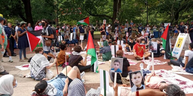 Police arrest 4 anti-genocide protesters at the University of Michigan