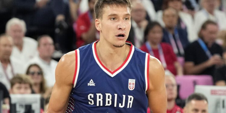 Bogdan Bogdanovic in a Team Serbia uniform