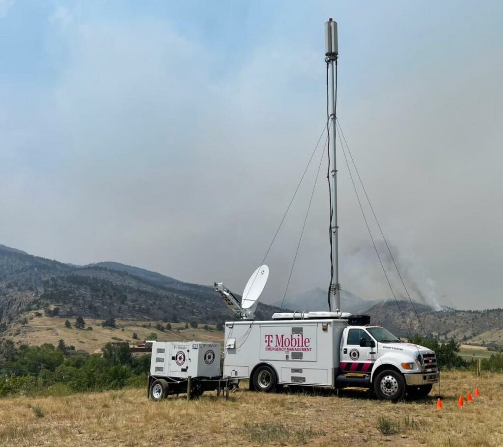 A T-mobile network vehicle