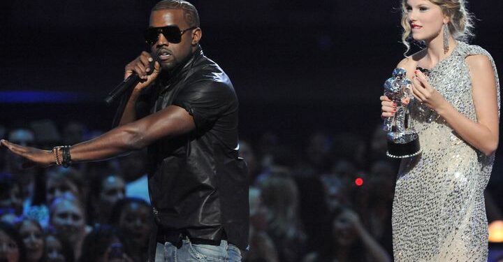 Kanye West notoriously jumped onstage when Taylor Swift won MTV's