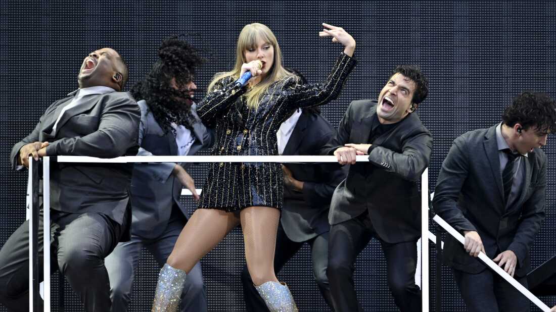 Taylor Swift performs at Wembley Stadium London, England on June 21 as part of her Eras Tour.