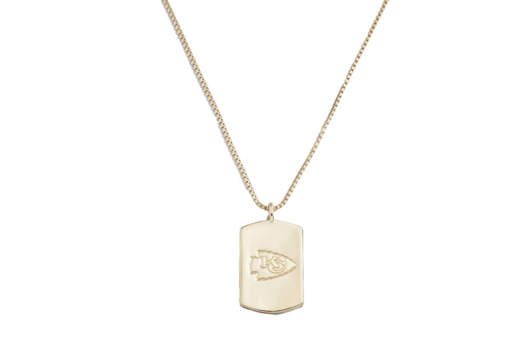 A Kansas City Chiefs necklace