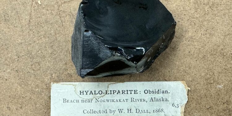 The recent history of a black rock collected in 1860s Alaska by William Dall