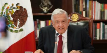 Mexico’s president at desk