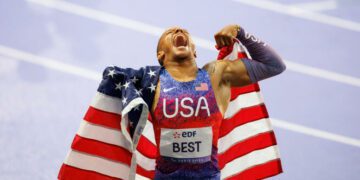 Koran Best during the Paris 2024 Paralympic Summer Games at Stade de France.