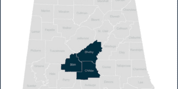 Weather alert for strong thunderstorms in Central Alabama Friday evening