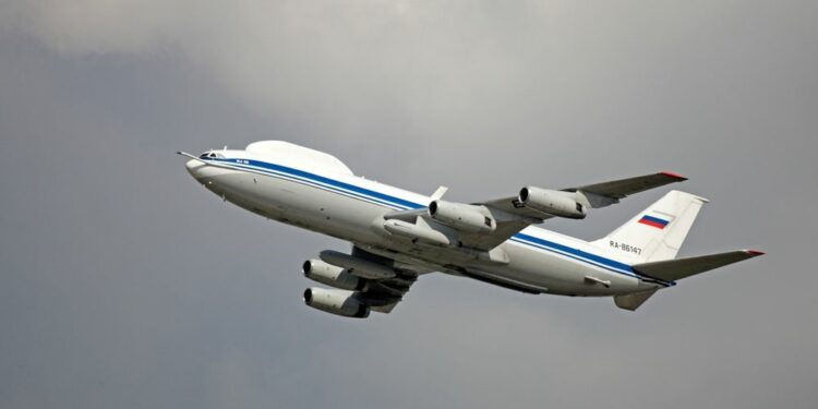 demonstration flight of Ilyushin Il-80