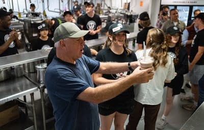 MN Gov. Tim Walz Greets Voters At The Minnesota State Fair