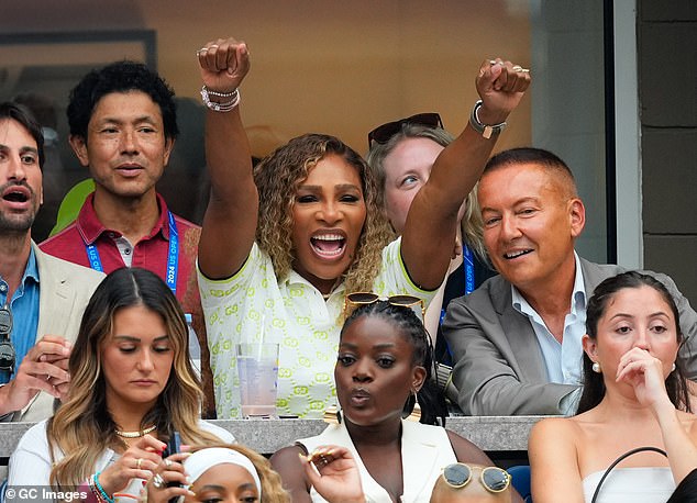 The sporting legend returned to the US Open on Sunday for the first time since retiring in 2022