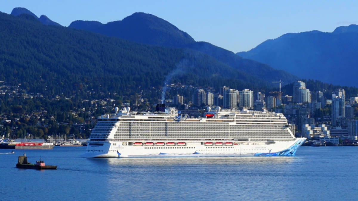 Norwegian Bliss Ending an Alaska Cruise