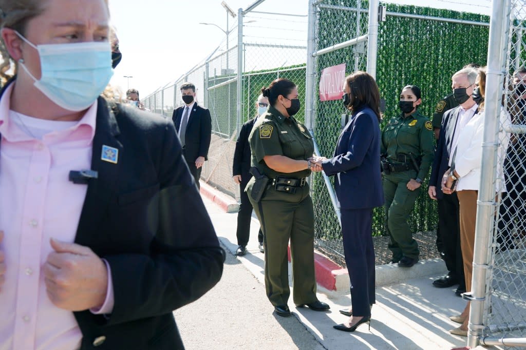 Vice President Harris made a single visit to the southern border during her tenure as the ‘border czar.’ AP