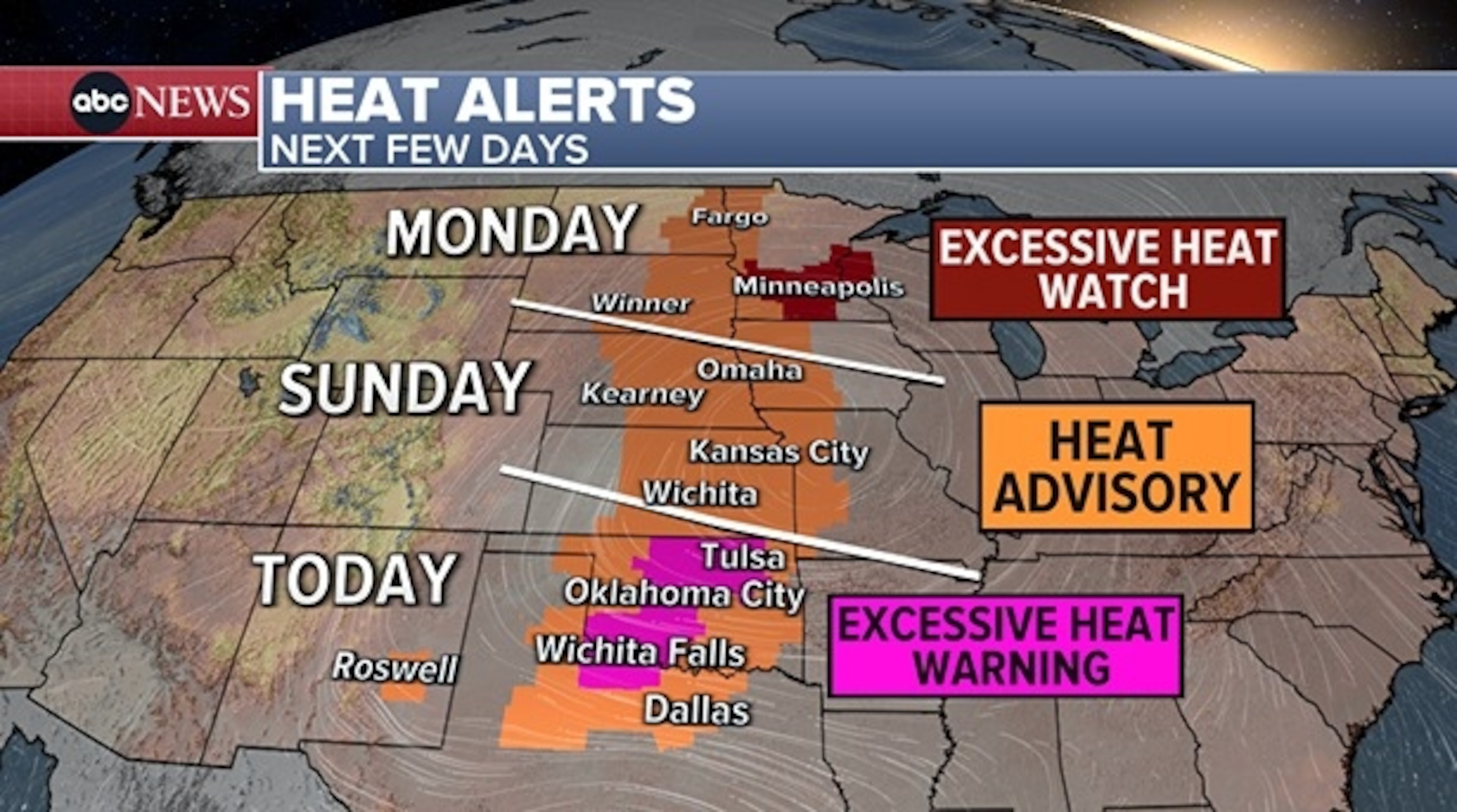 PHOTO: heat alert map