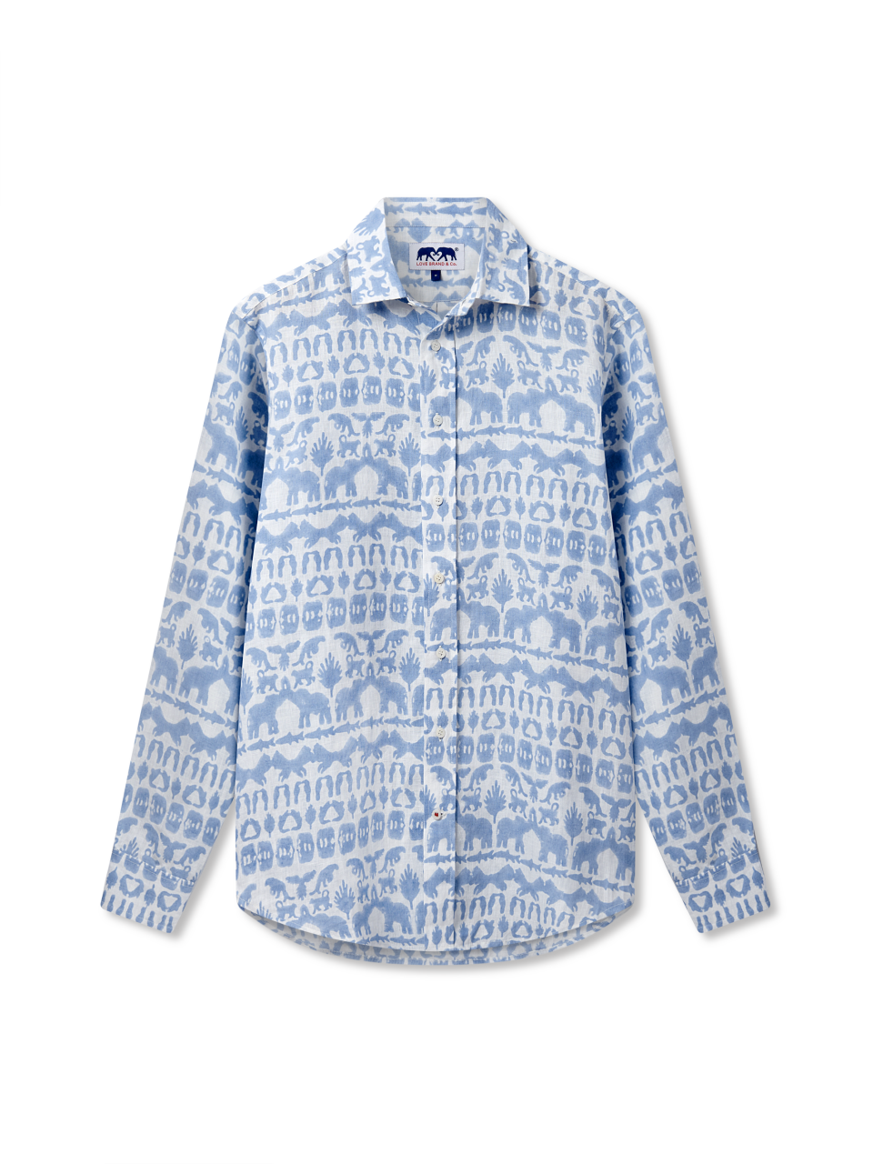 A unisex linen shirt from Love Brand & Co.  