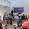 Visitors preparing to tour Vermont State University in Randolph