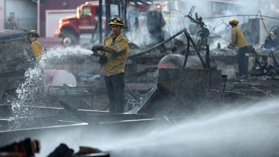 The Boyles Fire near Clearlake, California, has destroyed dozens of homes. - Justin Sullivan/Getty Images