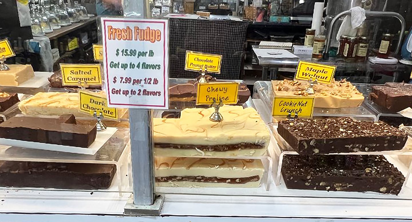 You can sample and purchase homemade fudge at the Weston Village Store.