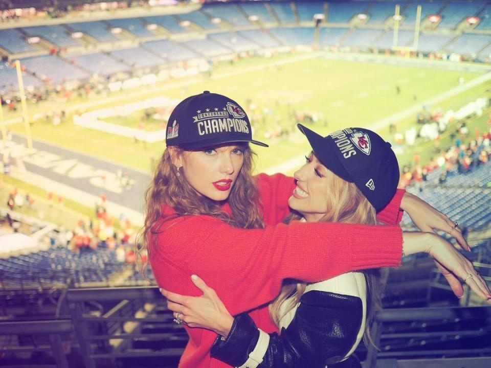 Taylor Swift Parties With Brittany Mahomes Following Chiefs Game [PHOTOS]