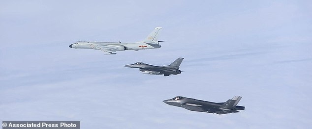 U.S. fighter jets intercept a Russian military aircraft operating in the Alaska Air Defense Identification Zone