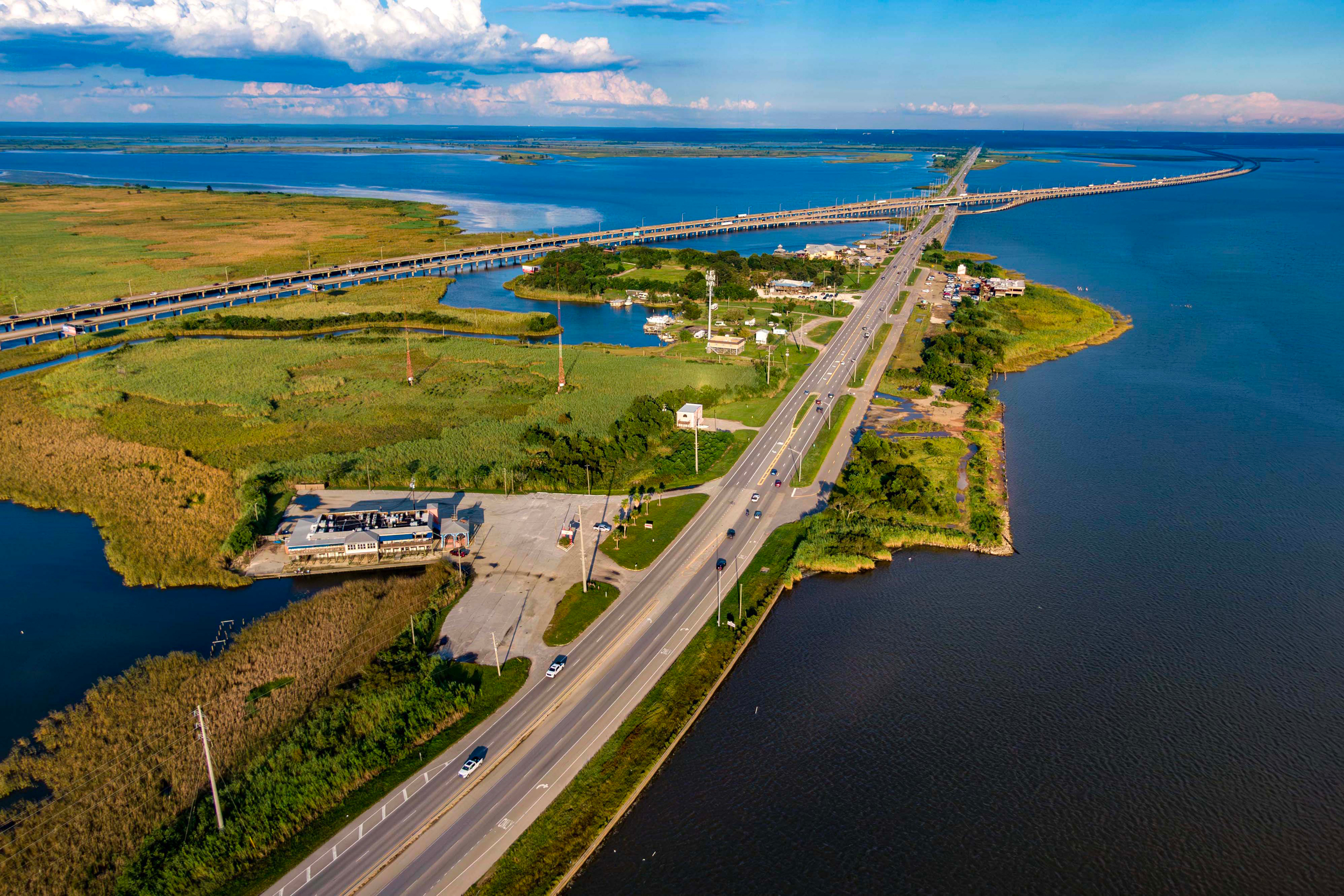 The port city of Mobile, Ala. sits at the head of Mobile Bay and is a key link in shipping goods into and out of the United States via the Gulf of Mexico. Credit: Lee Hedgepeth/Inside Climate News