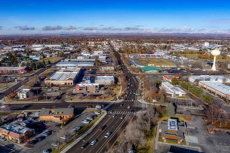 aerial view of Meridian