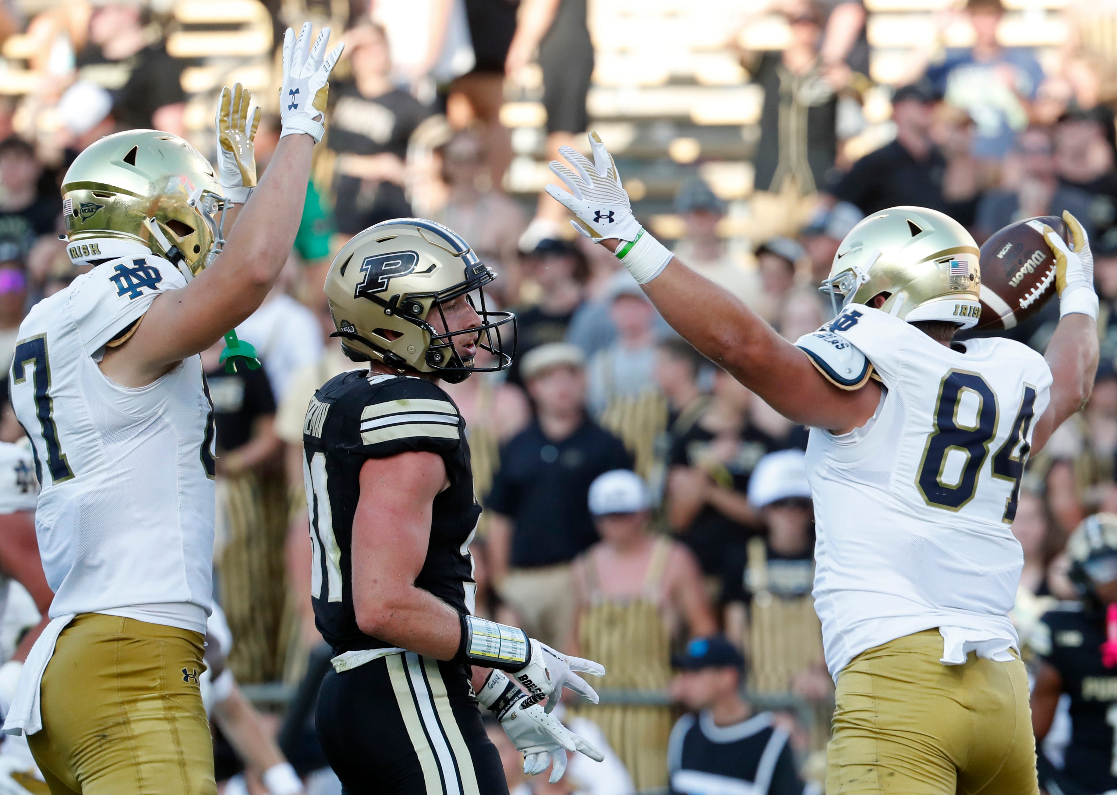 Notre Dame didn't stop in the second half against Purdue.