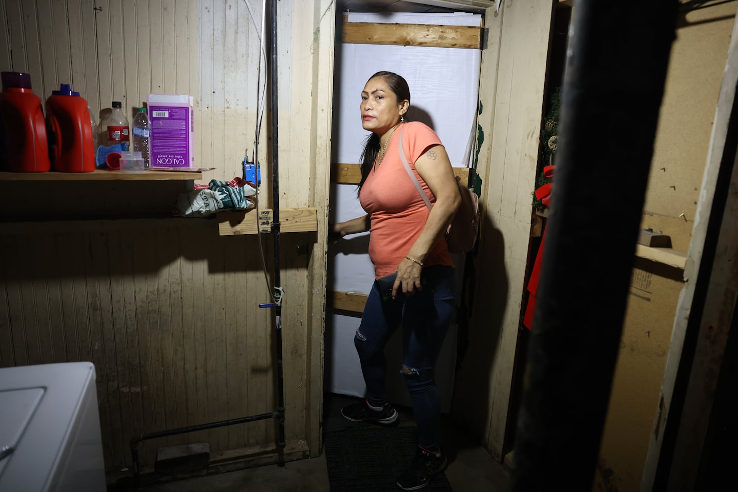 Estrella left for work after placing a cellphone beside her sleeping daughter so that she could call if something happened while she was away in Detroit on July 26. 
