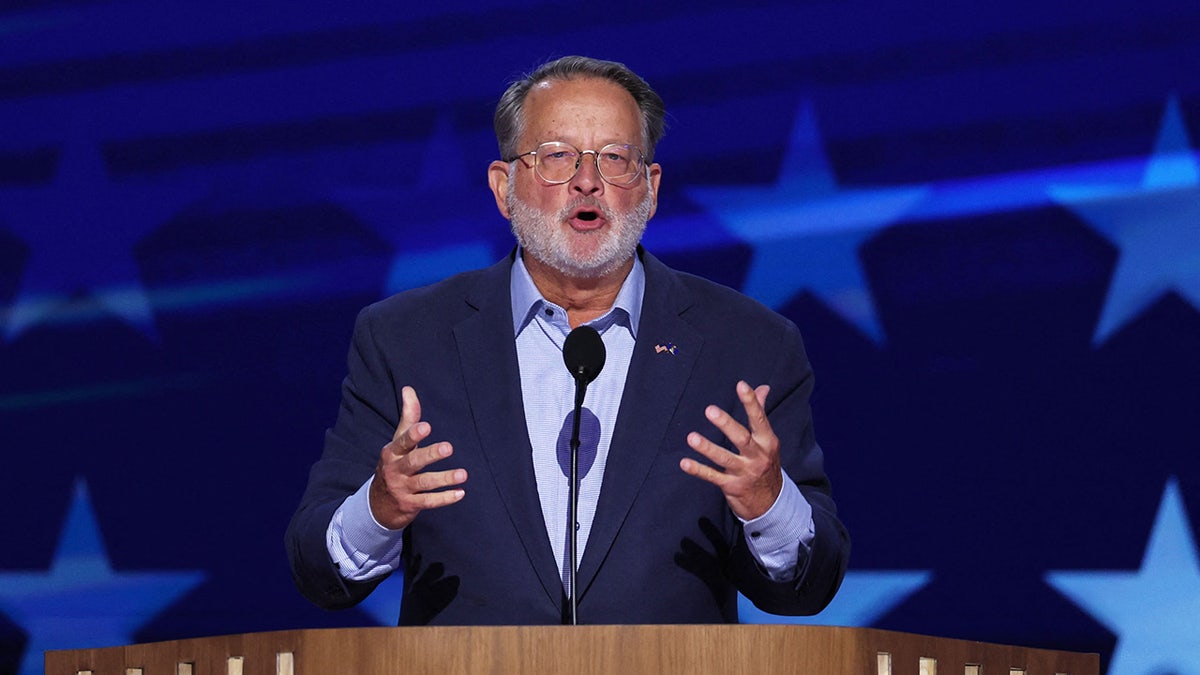 Gary Peters speaks during Day 2 of the Democratic National Convention