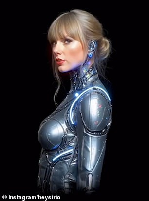 As we jump years into the future, we see Swift morph into a cyborg