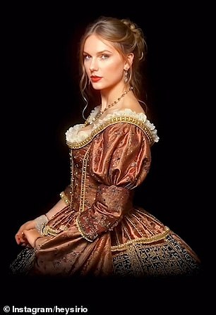 Taylor Swift as she could have looked during the Elizabethan era